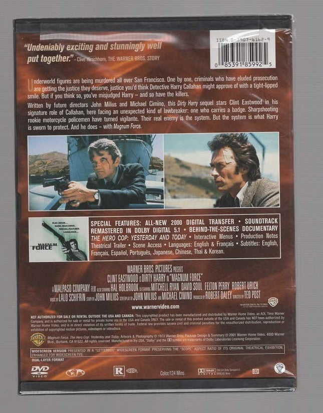 Magnum Force Action Adventure crime Crime Fiction mystery thriller dvd