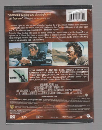 Magnum Force Action Adventure crime Crime Fiction mystery thriller dvd
