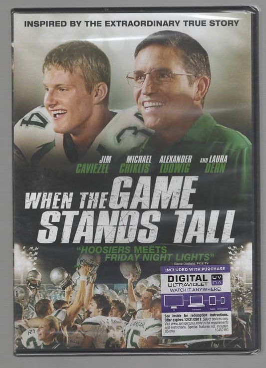 When The Game Stands Tall Based on a True Story Drama Movies Sports dvd