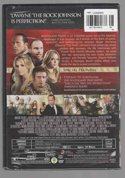 Southland Tales Black Comedy Comedy Comedy Drama Drama Dystopia fantasy Movies mystery science fiction thriller dvd