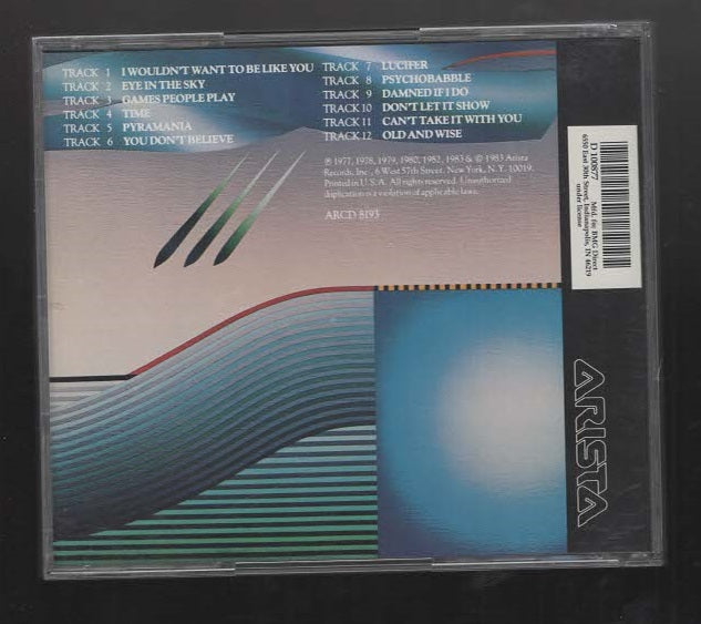 The Best Of The Alan Parsons Project Album Rock Art Rock Classic Rock Mellow Gold Music Progressive Rock Soft Rock Symphonic Rock CD