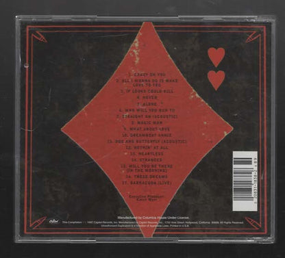 Heart/These Dreams - Heart's Greatest Hits Album Rock Classic Rock Glam Metal Hard Rock Heartland Rock Mellow Gold Music New Wave Pop Rock Music Singer-Songwriter Soft Rock CD