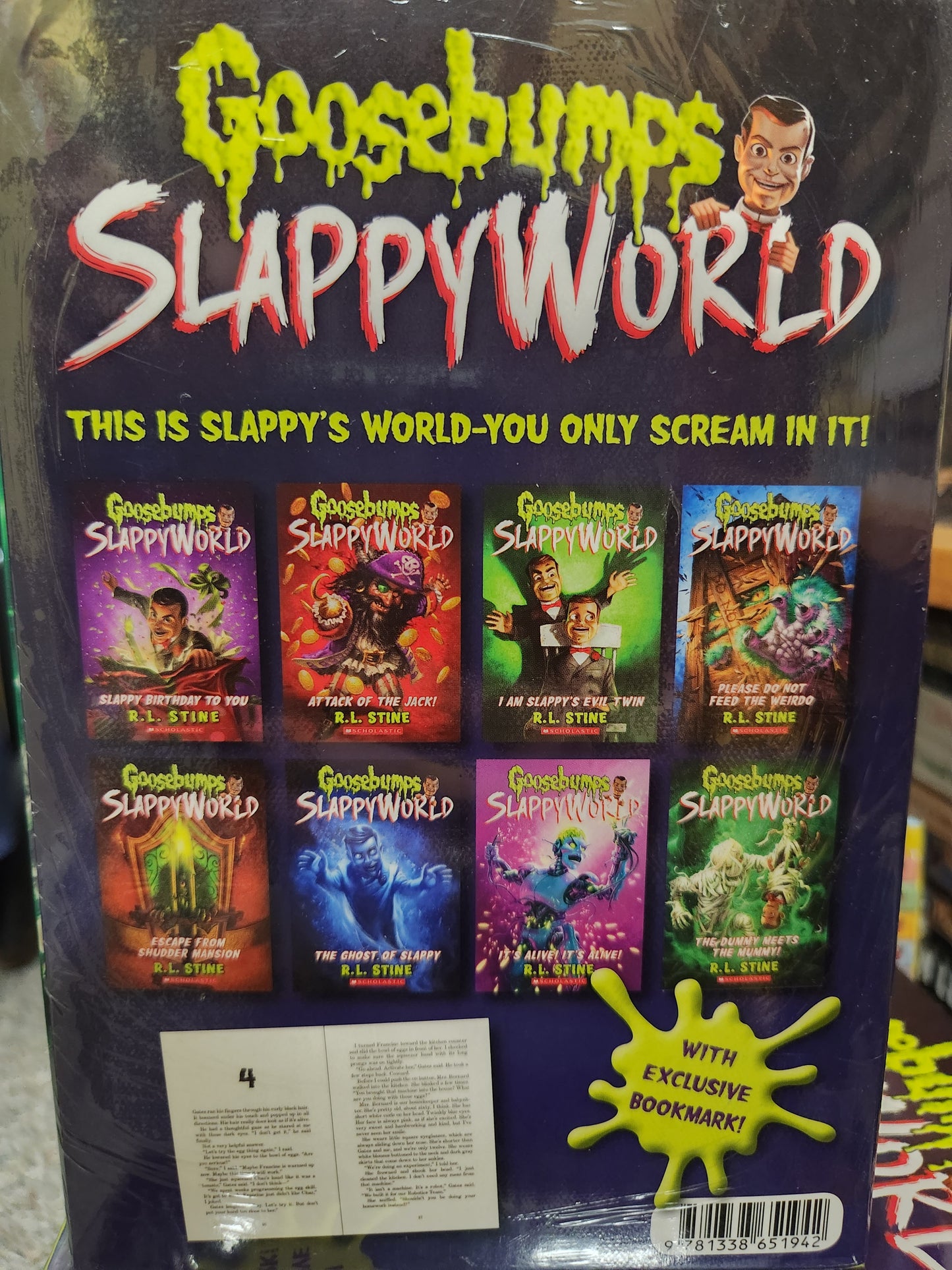 Goosebumps: Slapperworld Books 1-8 BOX SET box set Children horror new paperback Books