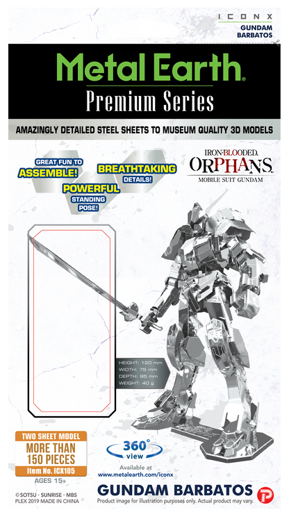 Metal Earth Steel Model Kit- Mobile Suit Gundam Iron-Blooded Orphans: Barbatos gift puzzle puzzle
