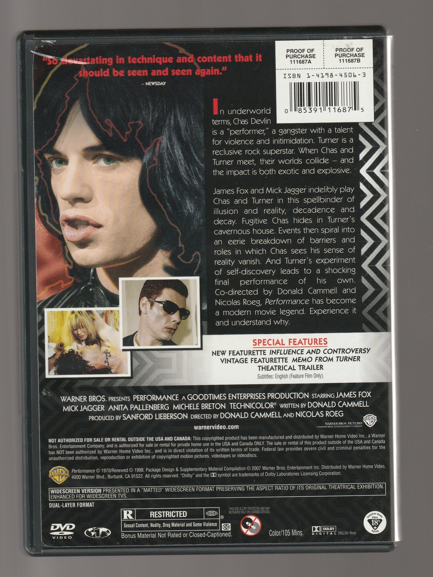 Performance crime Crime Fiction Gangster Movies Psychological psychological Drama used Movie