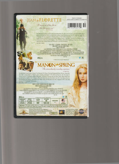Jean De Florette/Manon Of The Spring Action Adventure Conspiracy conspiracy thriller Drama French Movies period drama thriller used Movie