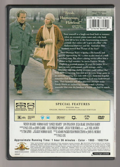 Lonely Hearts Comedy Comedy Drama Drama Movies Romance Romantic Comedy used Movie