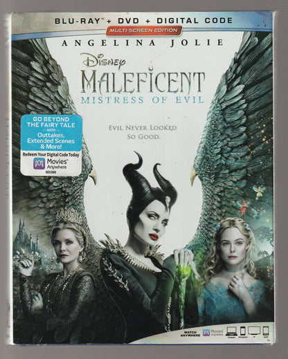 Maleficent Mistress Of Evil Adventure dark fantasy dark romance Drama Epic Fantasy fairy tales Family Family Drama fantasy fantasy fiction Movies Musical Drama Romance used Movie