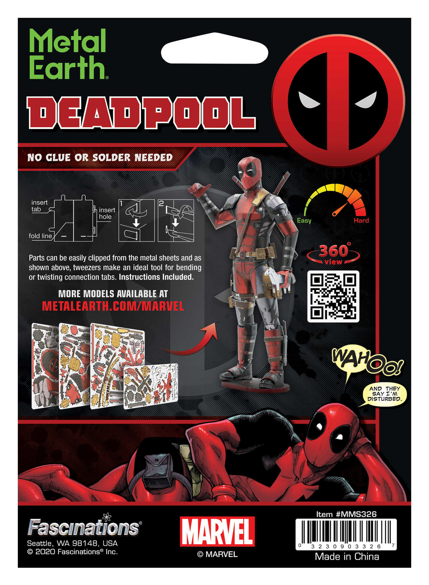 Metal Earth 3D Model Kit - Deadpool gift puzzle puzzle