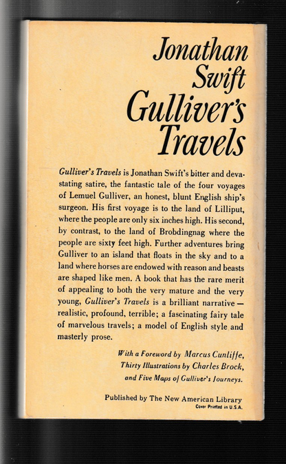 Gulliver's Travels Classics fantasy Literature paperback used book