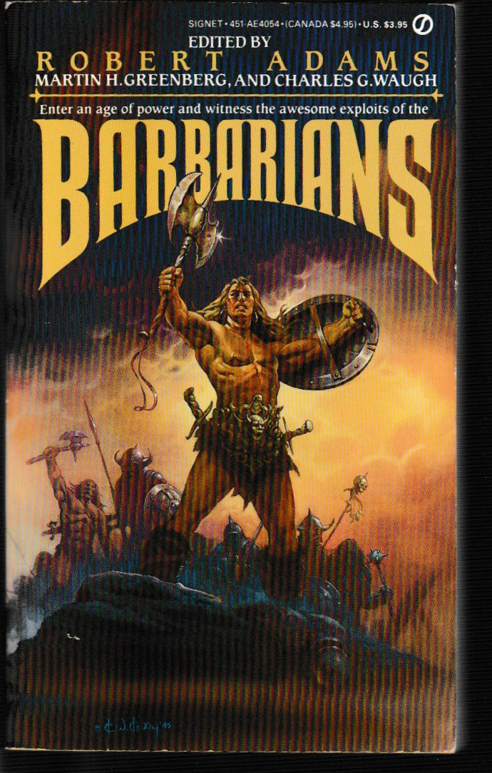 Barbarians anthology fantasy paperback used book