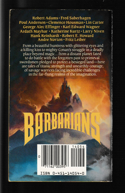 Barbarians anthology fantasy paperback used book