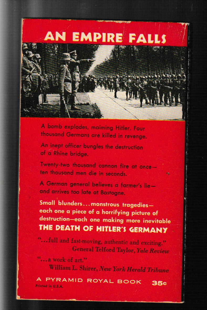 The death of Hitler's Germany biography History paperback used Vintage WW2 book