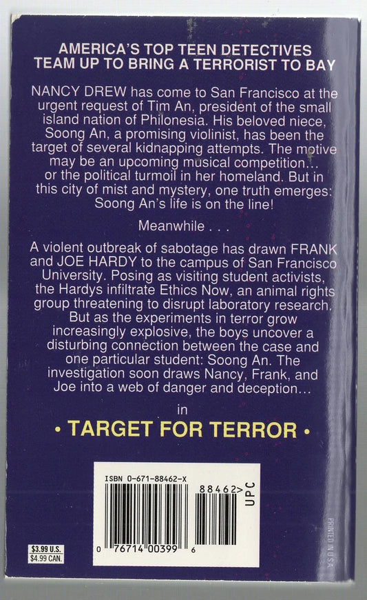 Target for Terror mystery used Young Adult Books