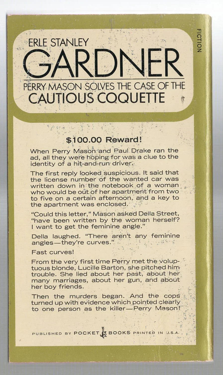 The Case of the Cautious Coquette Crime Fiction mystery mystery thriller used Vintage Books