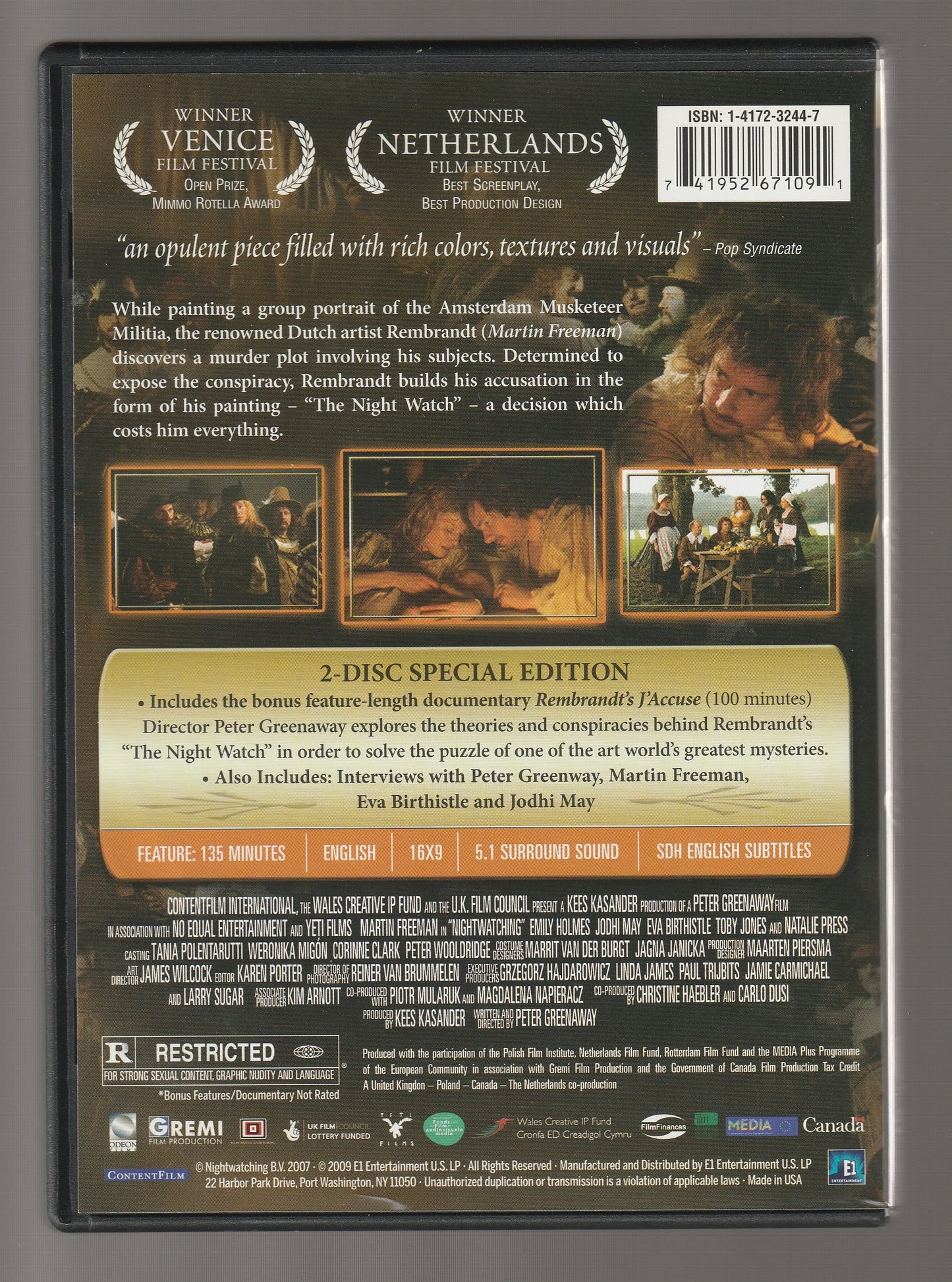 Nightwatching Biographical biography Drama historical Historical Drama Historical Mystery History Movies mystery used Movie
