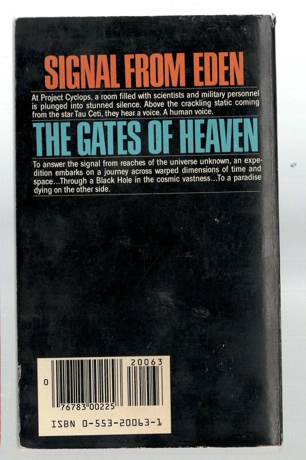 The Gates of Heaven science fiction Space Exploration used Books