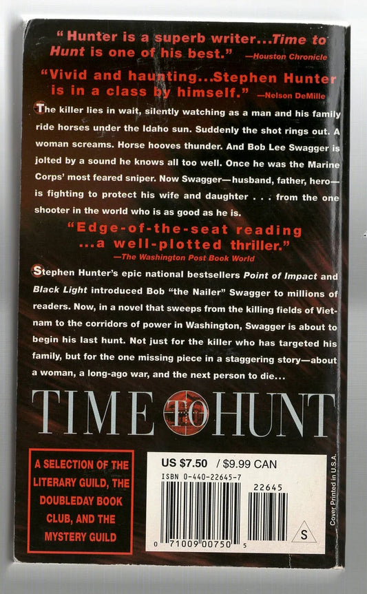 Time to Hunt Action Thriller Crime Fiction Espionage Military Fiction thriller used Books