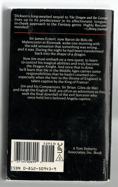 The Dragon Knight Adventure fantasy High Fantasy Humor used Books