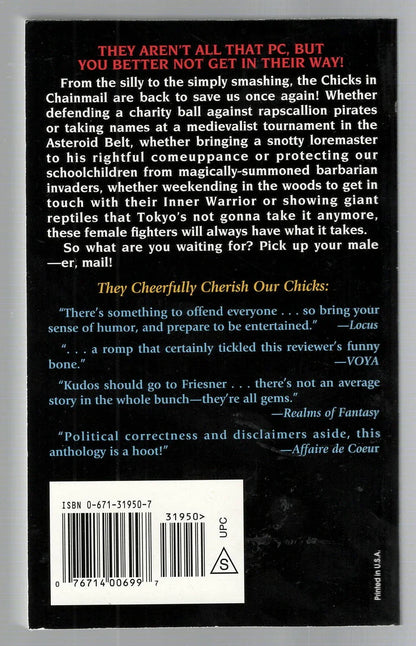 The Chick Is In The Mail anthology Epic Fantasy fantasy High Fantasy Humor paperback science fiction Science Fiction Fantasy Short Stories Short Story Collection used Books