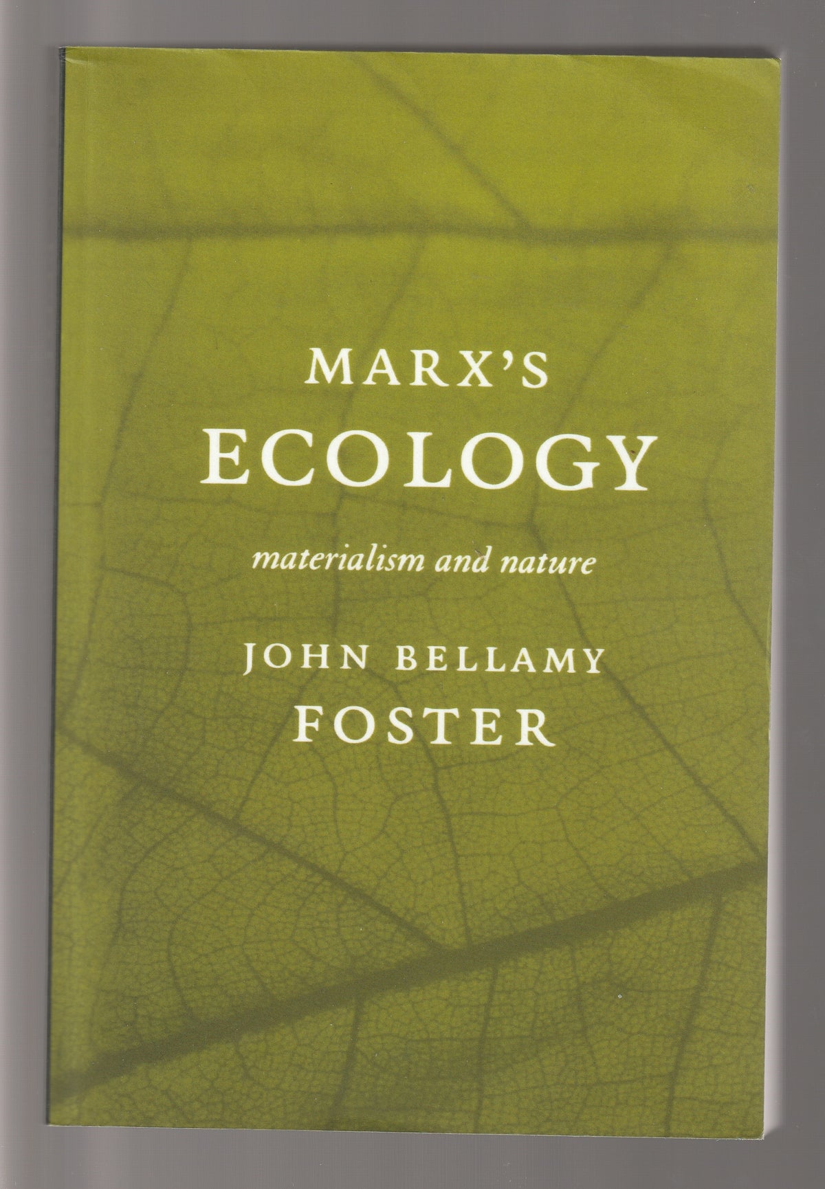 Marx's Ecology