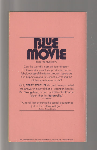 Blue Movie American books Comedy erotic Erotica fiction Film Humor Literature Novels paperback Satire sexuality used Books