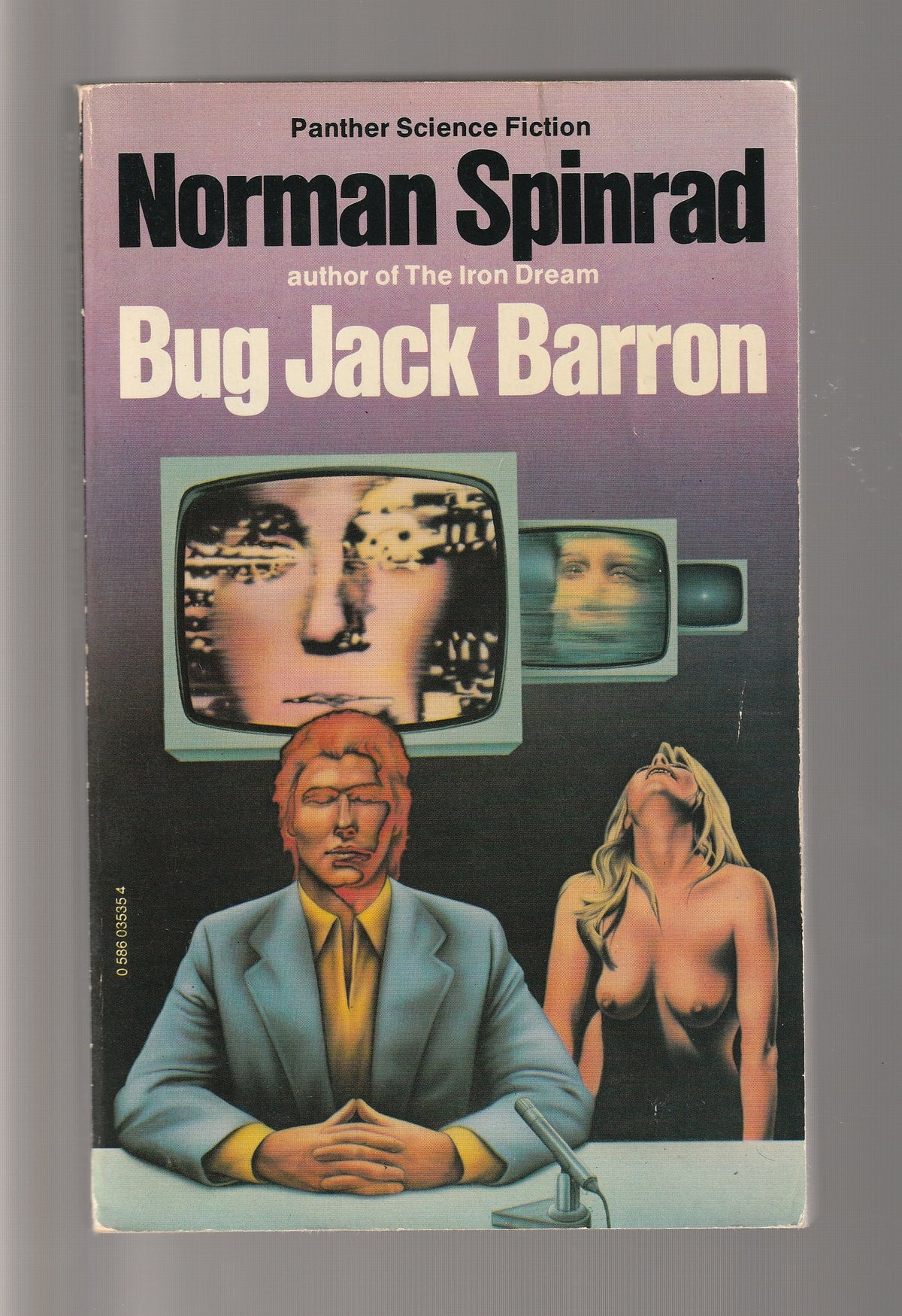 Bug Jack Barron books Cyberpunk Dystopia dystopian fantasy fiction Novels paperback Politics Satire Sci-Fi Sci-fi fantasy science fiction Science Fiction Fantasy Speculative Fiction used Books