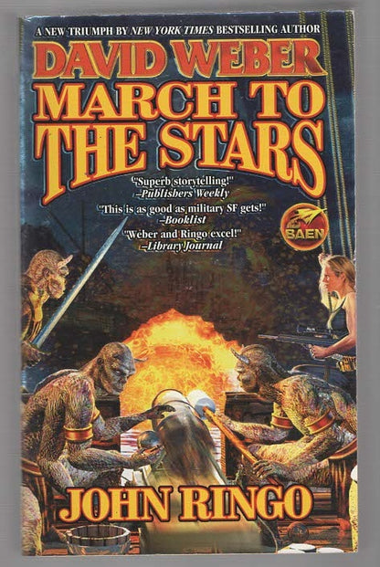 March to the Stars Adventure Aliens fantasy Military Fiction science fiction Science Fiction Fantasy Space Used Books