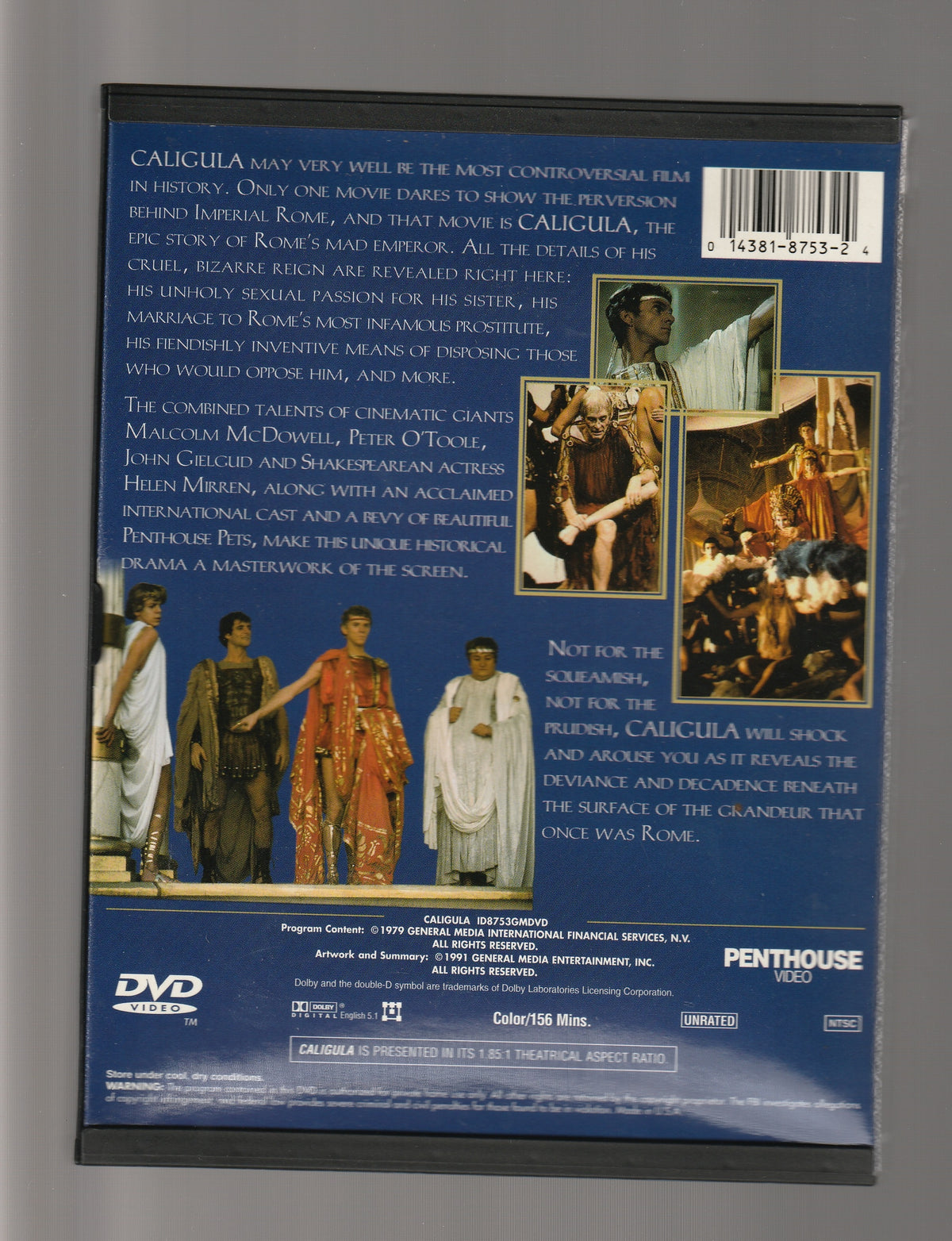 Caligula Black Comedy Comedy Comedy Drama costume drama Dark Comedy Drama dvd epic historical epic History Movies psychological Drama used dvd
