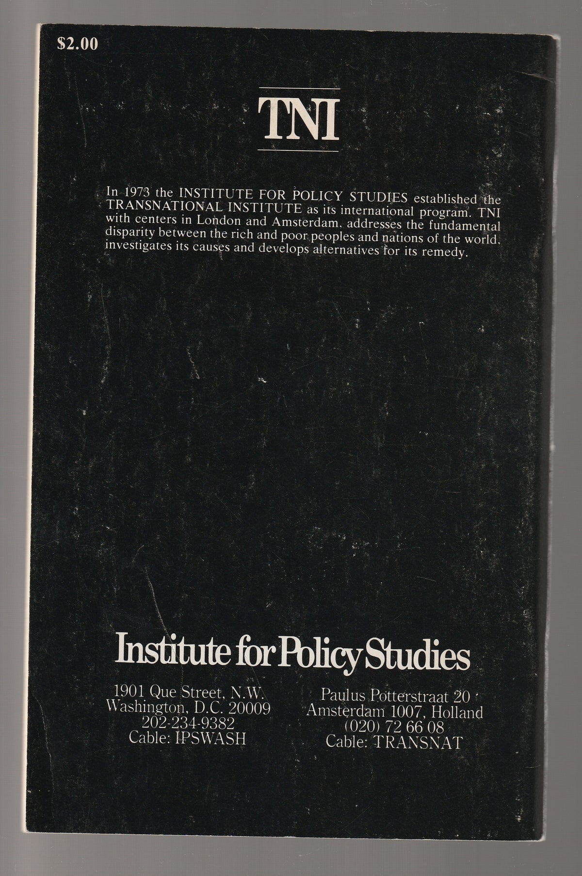 They Educated the Crows: An Institute Report on the Letelier-moffitt Murders