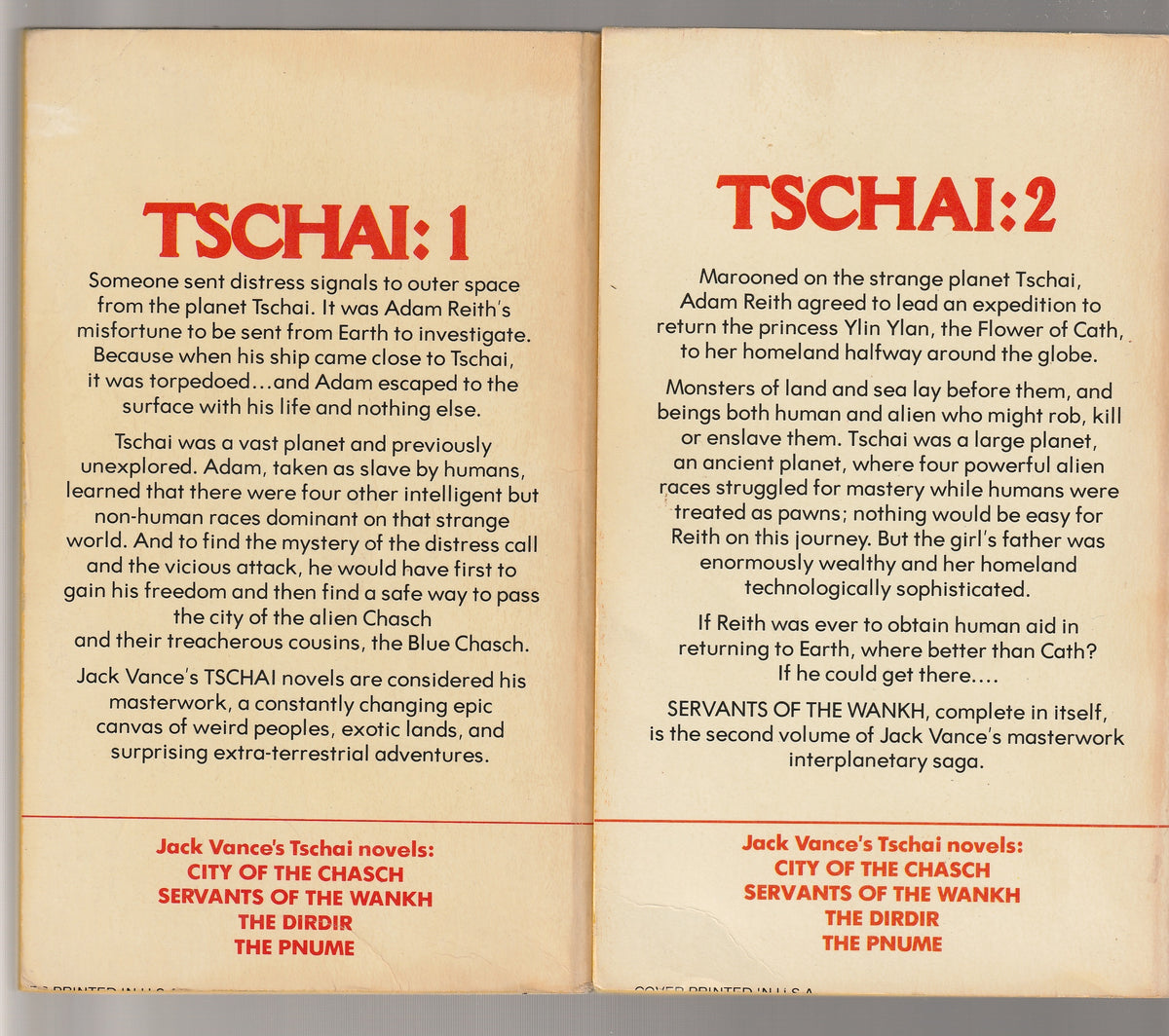 Tschai, Planet Of Adventure 4 pack