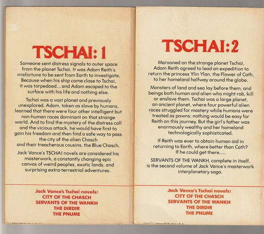 Tschai, Planet Of Adventure 4 pack