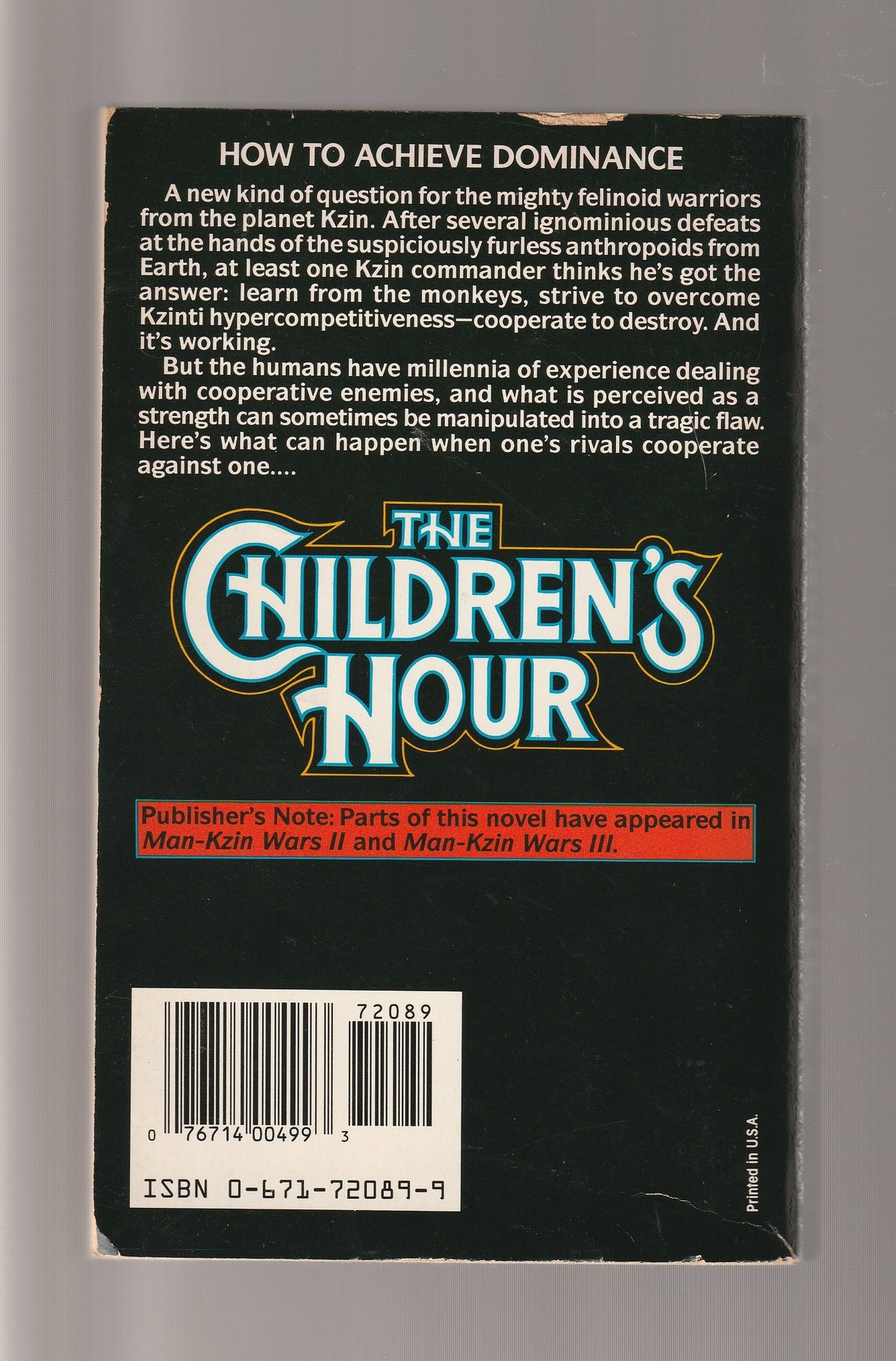 The Children's Hour books fantasy fiction Military Military Fiction Military Science Fiction paperback Sci-Fi Sci-fi fantasy science fiction Science Fiction Fantasy used War war fiction Books