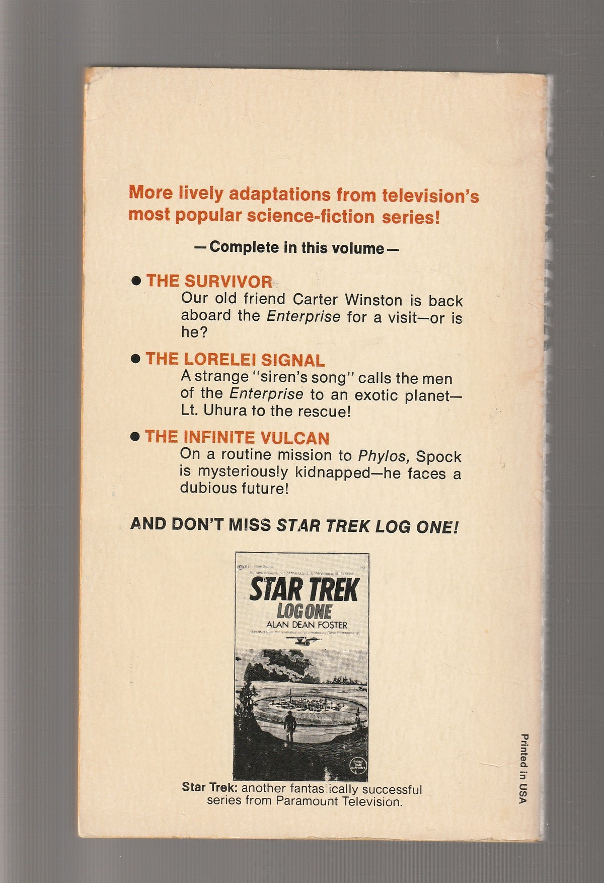 Star Trek: Log Two Adventure books Collections fantasy fantasy fiction fiction media tie-in paperback Sci-Fi Sci-fi fantasy science fiction Science Fiction Fantasy Short Short Stories Short Story Collection Space Space Exploration Space Opera space sci-fi Space Travel Star Trek used Books