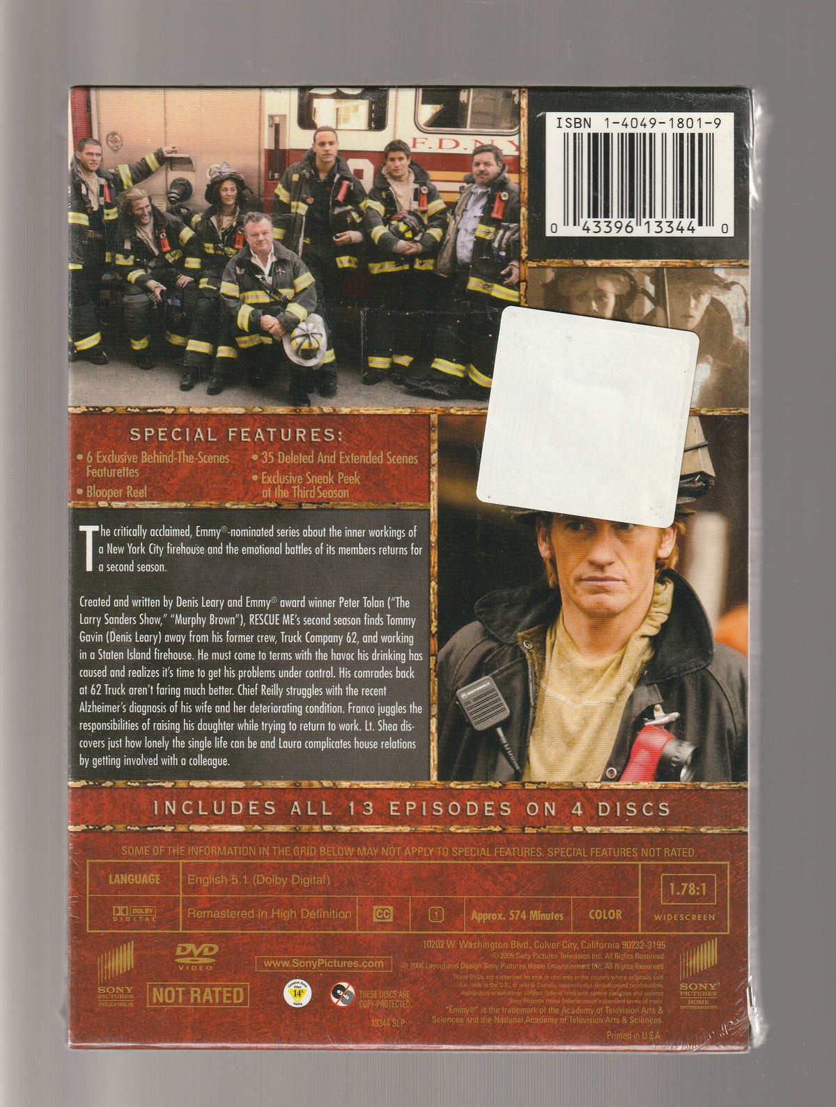 Rescue Me season 2 Black Comedy Comedy Comedy Drama Dark Comedy Drama dvd fiction Psychological psychological Drama series tv used dvd