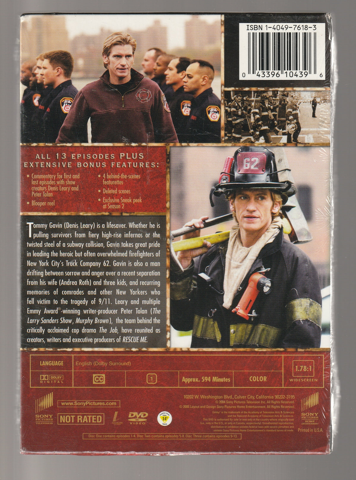Rescue Me season 1 Black Comedy Comedy Comedy Drama Dark Comedy Drama dvd fiction Psychological psychological Drama series tv used dvd
