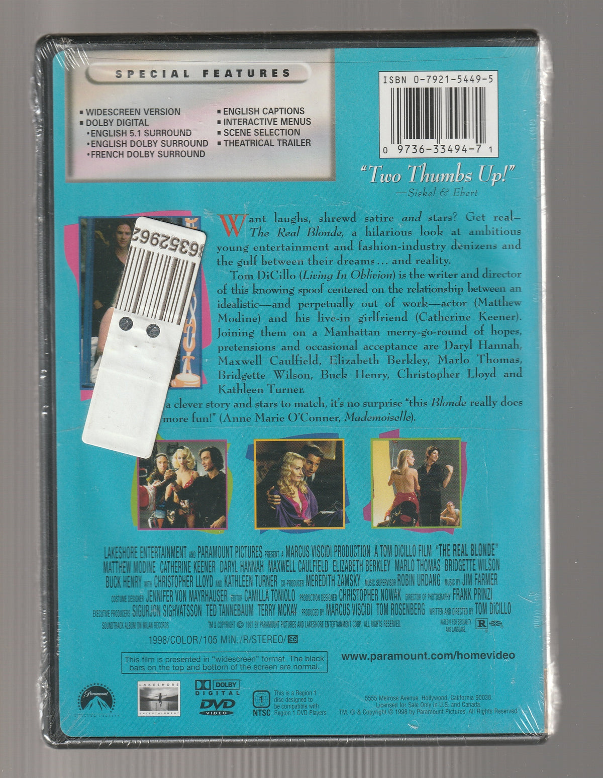 The Real Blonde Comedy Comedy Drama dvd DVD-Romanic comedy fiction Movies Rom Com Romance Romantic Comedy Satire used dvd