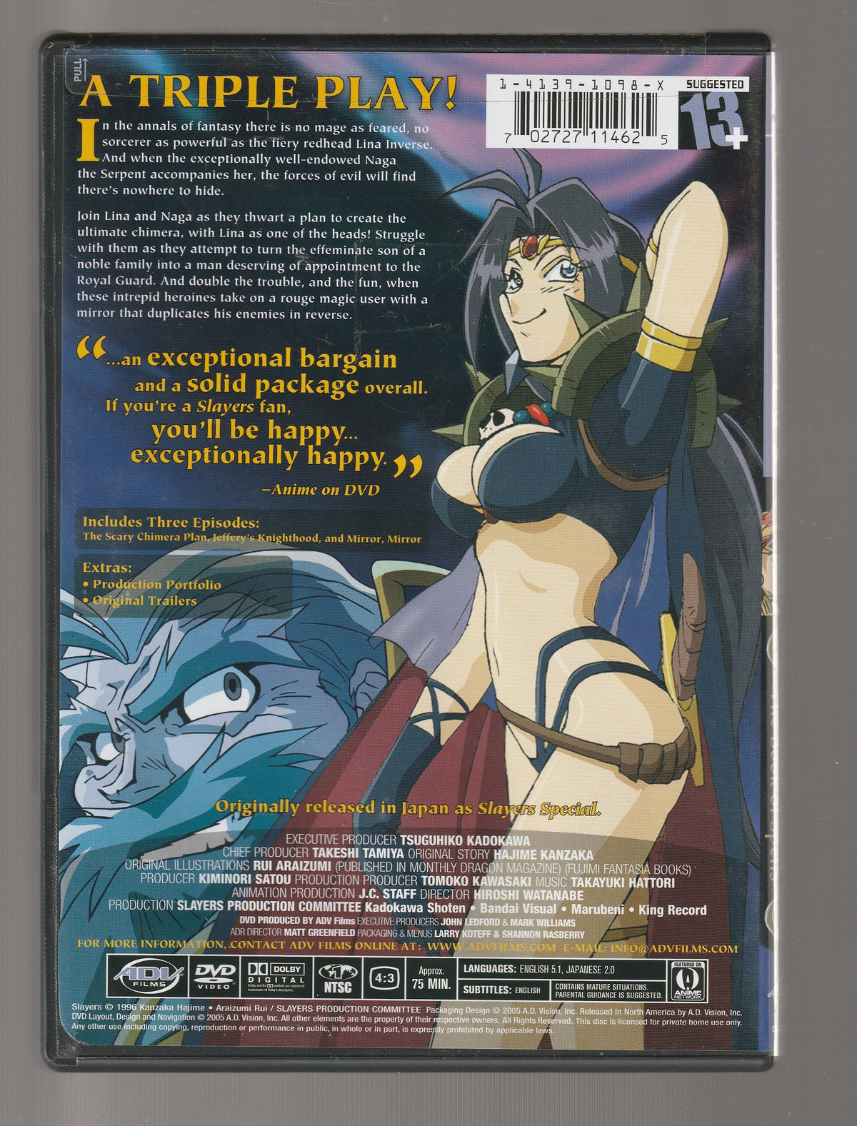 Slayers: The Book of Spells Action action epic Adaptation Adventure adventure epic Animation anime Comedy dvd epic Epic Fantasy fantasy fantasy fiction fiction hand-drawn animation media tie-in Sci-Fi sci-fi epic Sci-fi fantasy science fiction Science Fiction Fantasy series Short Short Stories Short Story Collection Sword and sorcery tv TV Tie in used dvd