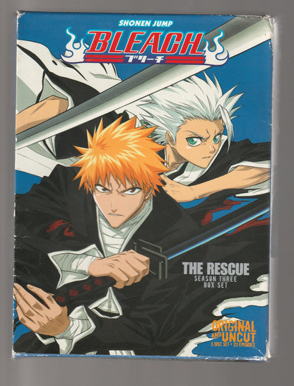 Bleach: The Rescue Season Three Box Set Action Adaptation adult adult animation adult anime Adult Fiction Adventure Animation anime dark fantasy dvd fantasy fantasy fiction fiction hand-drawn animation Japan japanese Martial Arts Paranormal paranormal fantasy Sci-Fi Sci-fi fantasy science fiction Science Fiction Fantasy series shonen shonen jump Supernatural supernatural fantasy Teen teen fantasy teen fiction tv TV Tie in used Young Adult young adult paranromal dvd