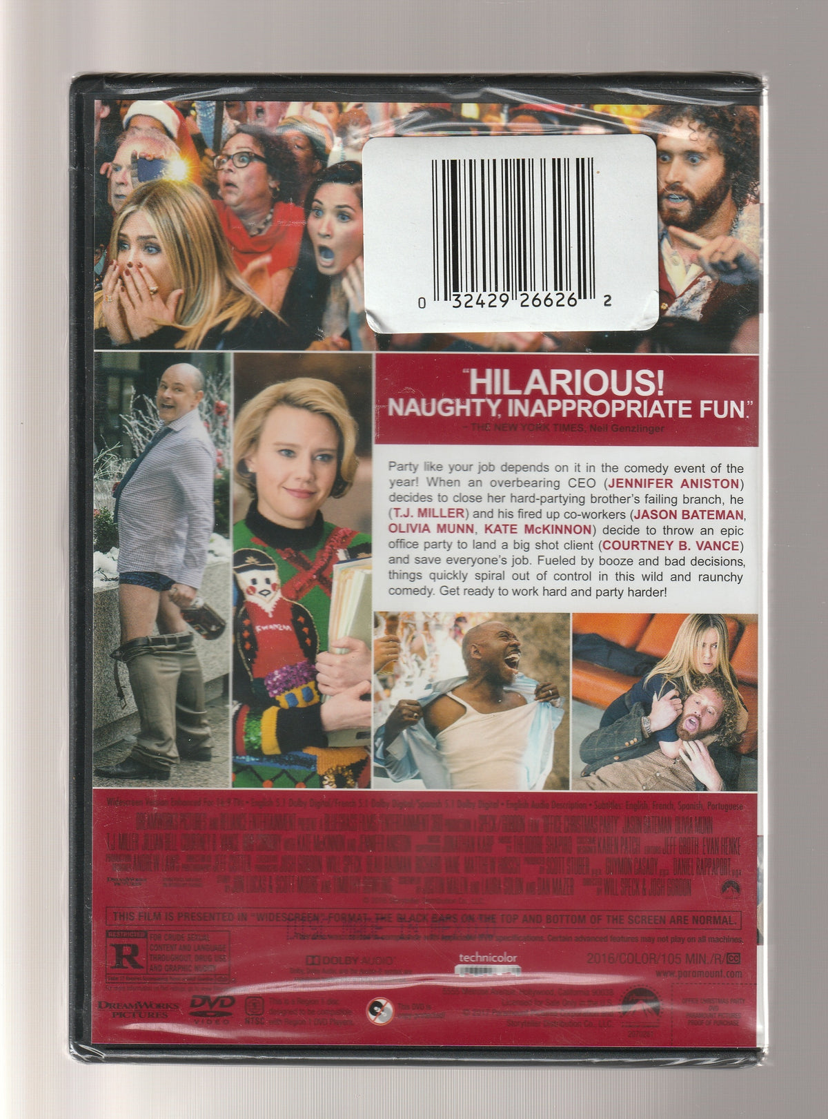 Office Christmas Party Comedy dvd fiction Holiday holiday comedy Movies Ranchy comedy used dvd