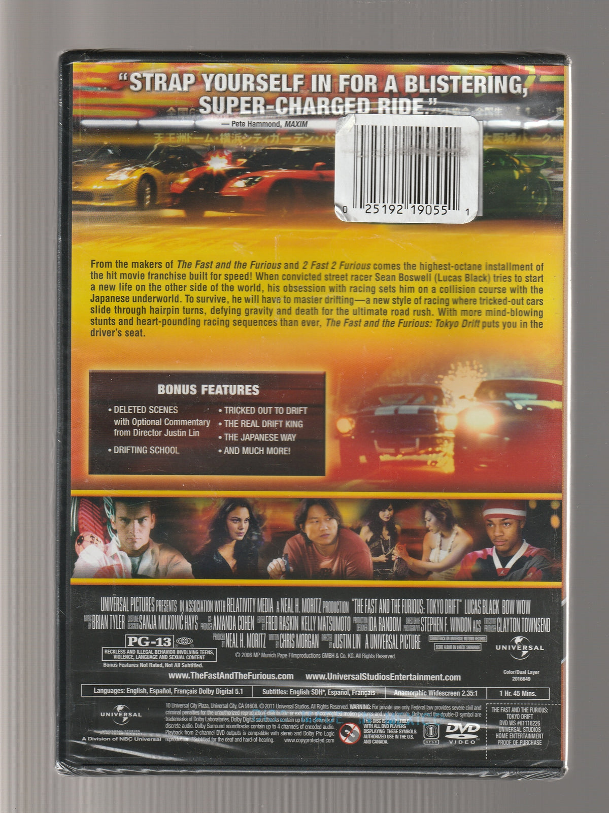 The Fast and the Furious: Tokyo Drift Action Action Thriller car action cars crime Crime Fiction Crime Thriller dvd fast & furious fiction Movies thriller used dvd