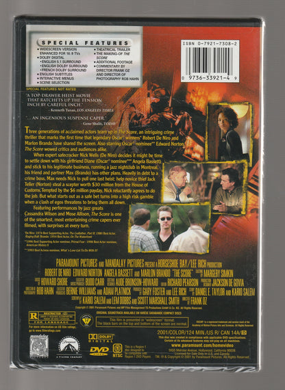 The Score crime crime drama Crime Fiction Crime Thriller Drama dvd fiction heist Movies thriller used dvd