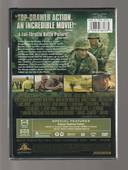 Windtalkers Action action epic Docudrama Drama dvd epic fiction military drama Movies period drama tragedy used War war epic World War 2 World War Two dvd