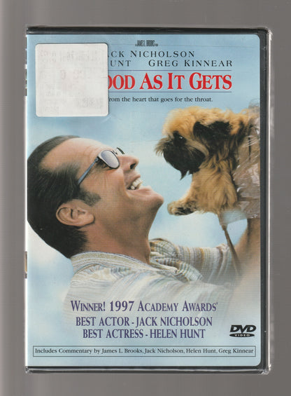 As Good as it Gets Comedy Drama dvd DVD-Romanic comedy fiction Movies Psychological psychological Drama Rom Com Romance Romantic Comedy used dvd