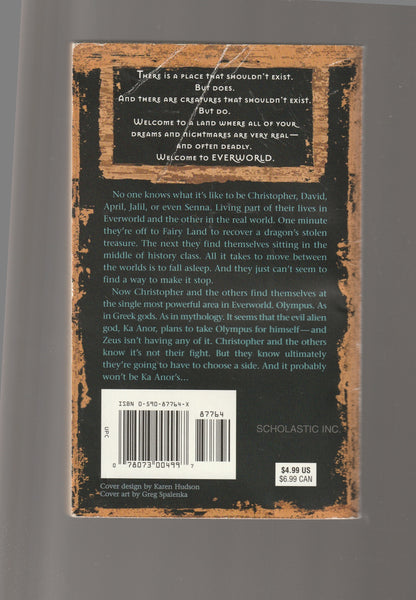 Everworld Fear the Fantastic Adventure books Children fantasy fiction horror Mythology paperback science fiction Teen teen adventure teen fantasy teen fiction used book