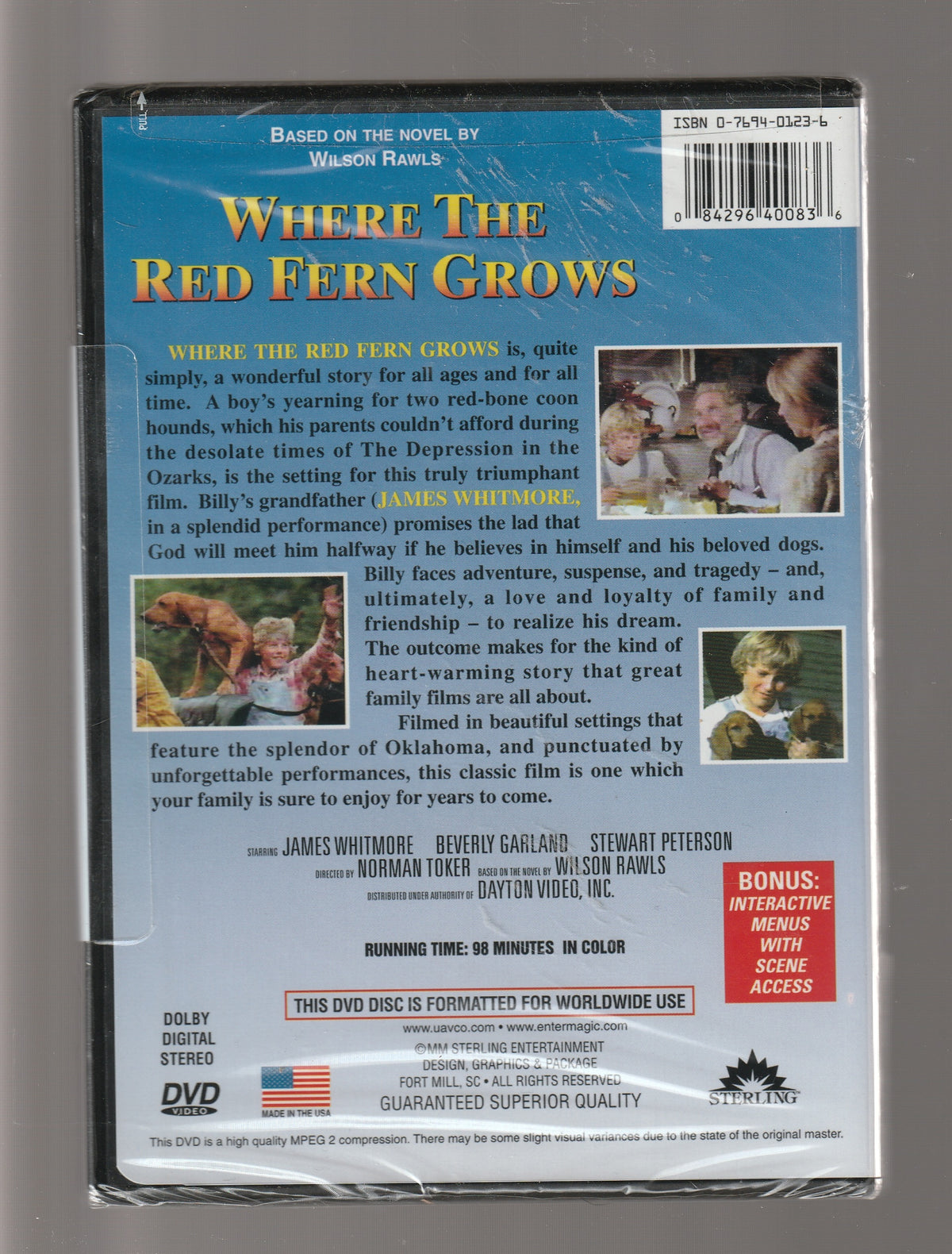 Where the Red Fern Grows 1970s movies Animals Dog Drama dvd Family Family Drama Family Friendly fiction Movies Pet used dvd