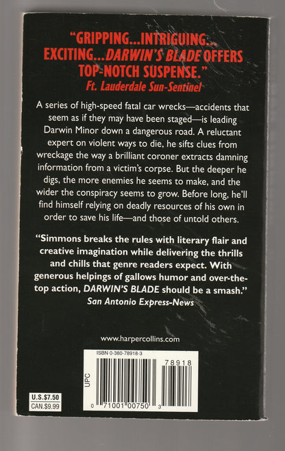 Darwin's Blade books Crime Thriller fantasy fantasy fiction fiction fiction thriller horror horror thriller mystery mystery thriller paperback Sci-Fi Sci-fi fantasy sci-fi horror Sci-Fi Mystery science fiction Science Fiction Fantasy suspense mystery thriller used Books