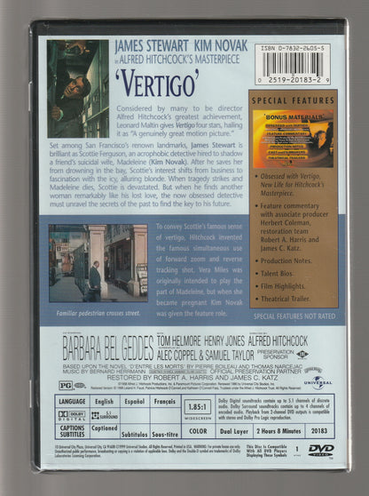 Vertigo classic horror conspiracy fiction conspiracy thriller horror murder mystery mystery mystery thriller Psychological psychological Drama Psychological Horror Psychological Thriller Suspense used Movie