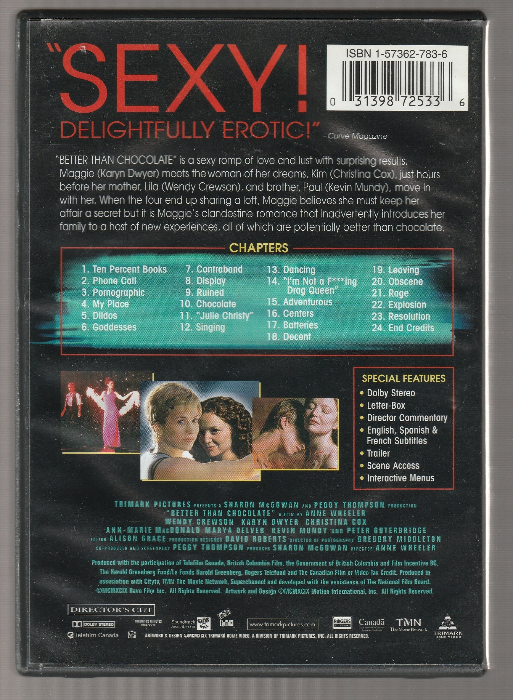 Better Than Chocolate Comedy Comedy Drama Coming Of Age Drama Movies Romance Romantic Comedy Sex Comedy used Movie