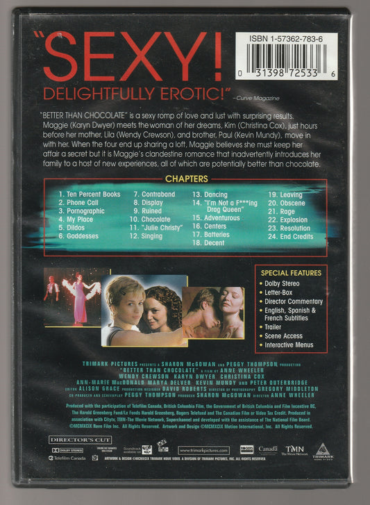 Better Than Chocolate Comedy Comedy Drama Coming Of Age Drama Movies Romance Romantic Comedy Sex Comedy used Movie